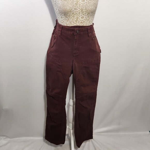 Duluth Trading Women's Size 12x29 Red Clay Fire Hose Zip Carpenter Pants Outdoor - Picture 1 of 15